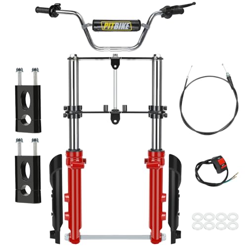 Image of Mini Bike Front Forks Suspension Kit Replacement for Monster Mega Moto 80cc 105cc Motovox MBX10 MBX11 Coleman CT100U Baja Doodlebug GMB100 TrailMaster Storm 200 Parts 7 /8 Handlebar