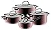 Produktbild WMF Fusiontec Mineral Topfset Induktion 4-teilig, Kochtopf Set mit Glasdeckel, High-Tech Keramik, Induktions Töpfe Set nickelfrei, kratzfest, rot