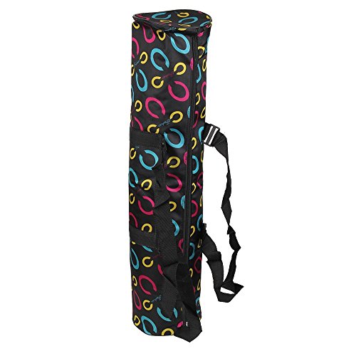 Veewon Portable Yoga Mat Bag Waterproof Backpack Shoulder Bag for Yoga, Pilates, Fitness, Exercise and Meditation (Black) - Image 4