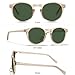 CARFIA Vintage Polarized Sunglasses for Men UV400 Protection Retro Fashion Eyewear Hand-crafted Acetate Frame CA5288L