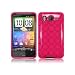 HTC Inspire 4G/ Desire HD TPU Rubber Skin/ Protector - Hot Pink Circle