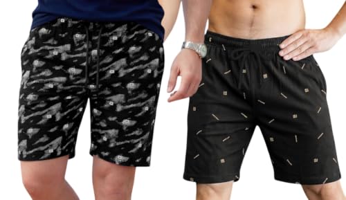 Image of FEEL TRACK Men Cotton Regular Fit Shorts