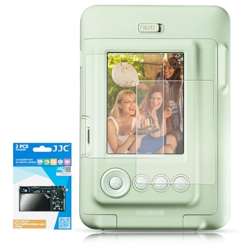 Image of JJC 2 Pack PET Film Screen Protector Compatible for Fujifilm Instax Mini Liplay Anti-Fingerprint Anti-Scratch Water-Resistant 3H Ultra-Thin LCD Protector Cover