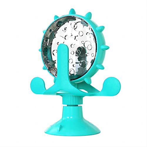 Vkherokv Pt-04 Cat Dog Puzzle Leaky Toys Interactive Cat Toy Slow Feeder For Iq Training Mental Enrichment Ferris Wheel Design Stress Relief For Natural Foraging Skills (Turquoise) #TOP3
