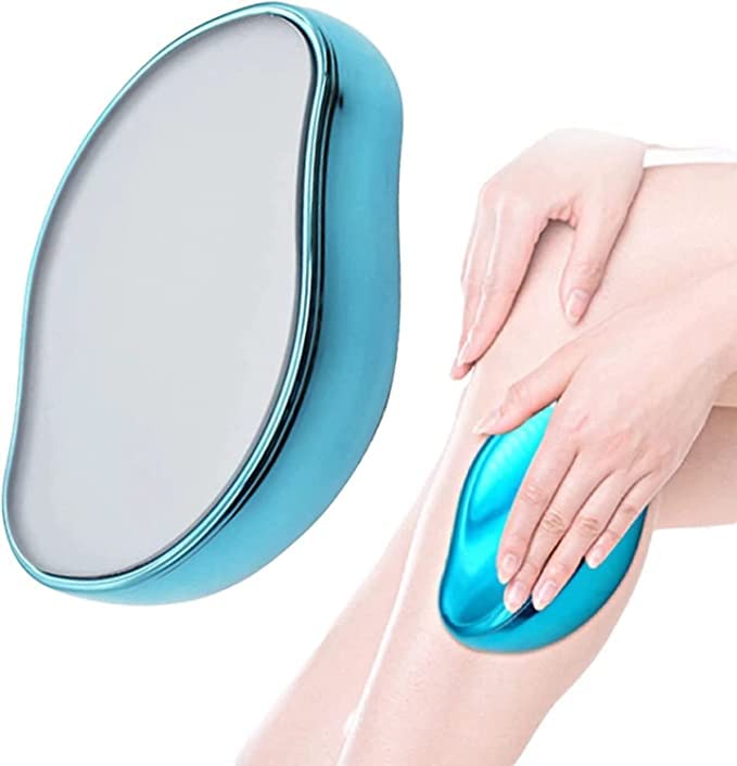 showkah® Painless Exfoliation Hair Removal Tool, Physical Hair Removal with Epilator Hair Eraser Mini Hair Remover for Leg Arm Back Lightweight, Washable for Women Men Body Any Part - Random Color