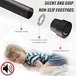 Newan 40" Silent Mini Trampoline with Adjustable Handle Bar Fitness Trampoline Bungee Rebounder Jumping Cardio Trainer Workout for Adults - Max Limit 330 lbs - Image 2