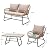 YITAHOME Outdoor Patio Conversation Set 4 Pieces, Wicker Furniture with Soft Cushion & Coffee Table, Rattan Bistro Set Patio Set Chairs with Side Table for Backyard, Balcony, Deck, Beige