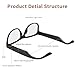 Tulbeys Bluetooth Audio Smart Glasses for Women Men, Anti-Blue Light Glasses Open Ear Sound with Mic & Speakers, Ergonomic Design, Lightness, MFB Buttons Control Voice Assistant for Meeting Relaxing