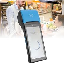 LICAEVEY Handheld POS PDA Receipt Printer, 1080P 58mm Thermal POS Receipt Printer with 5.5 Inch Touchscreen & 12.0 OS, Support 3/4/5G,NFC.2GB RAM 16GB ROM Eurasian Version FDD
