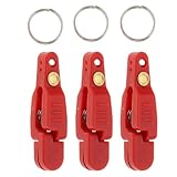 Uncedaran Line Clip Snap Weight Release Clip for Offshore Fishing Planer Board Kite Heavy Tension Snap Release Clip Downriggers Outrigger Release Clips (3pcs Red)