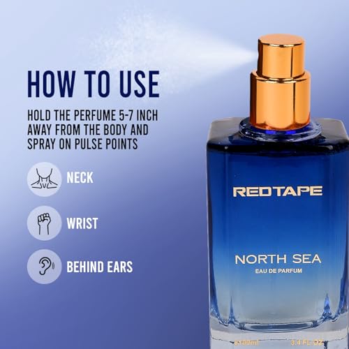 Image of Red Tape North Sea Eau De Parfum 100ML | Unisex Perfume | Long-Lasting Floral & Aromatic Fragrance | Fresh Scent | Premium Perfume for Men & Women | Ideal Gift Option