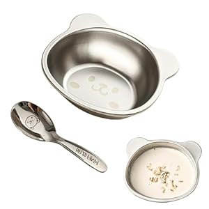 Ycezw Kindergeschirrset Edelstahl Bärenmotiv JHDNW4G6YL9MS6BR6