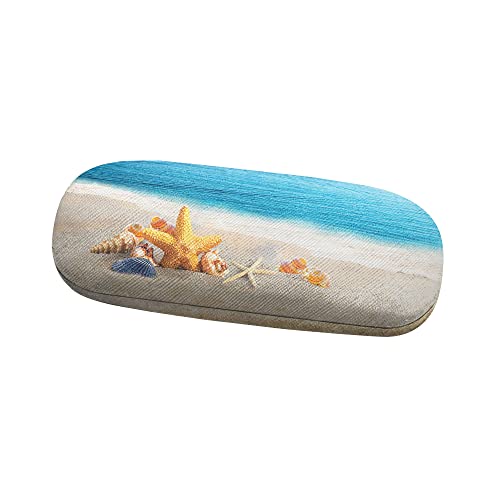 Image of WIRESTER Hard Shell Eyeglasses Case, Clamshell Sunglasses Holder Protective Cover with Microfiber Cloth