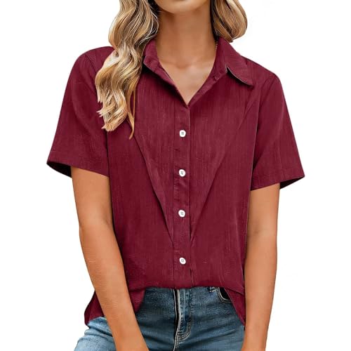 Chemise été femme légère en coton et lin idéale pour les vacances et les journées ensoleillées