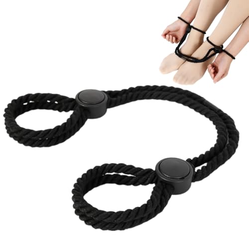 Réglable de Bondage BDSM menottes masque pour les yeux en dentelle, sexy Cordes de bondage pour Poignets et Chevilles, Sexy Bondage Accessoires de Jouets Sexuels pour Jeux Érotique sex toys,noir