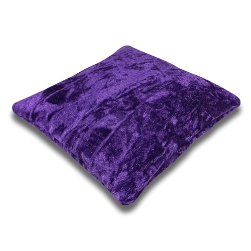 Resonant Energies 6.5 Inch Square Purple Crushed Velvet
