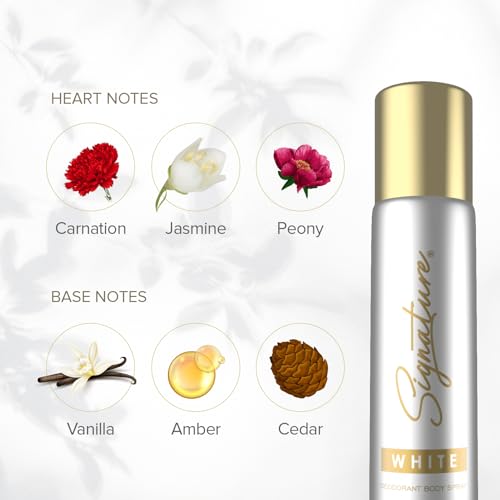 Image of Signature White Deodorant Floral Fruity Long Lasting Fragrance for Men Combo Pack of 3 (70 ml x 3)