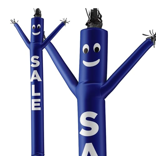 LookOurWay Air Dancers Inflatable Tube Man Attachment - 20 Feet Tall Wacky Waving Inflatable Dancing Tube Guy for Business Promotion - Blower Not Included - Sale Blue