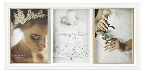 LADONNA ラドンナ フォトフレーム ブライダル L判×3 サイズ:約W31.3 H15.5 DF87-30