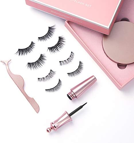 Magnetic Eyeliner with Magnetic Eyelashes Kit False Lashes | 4 Pairs