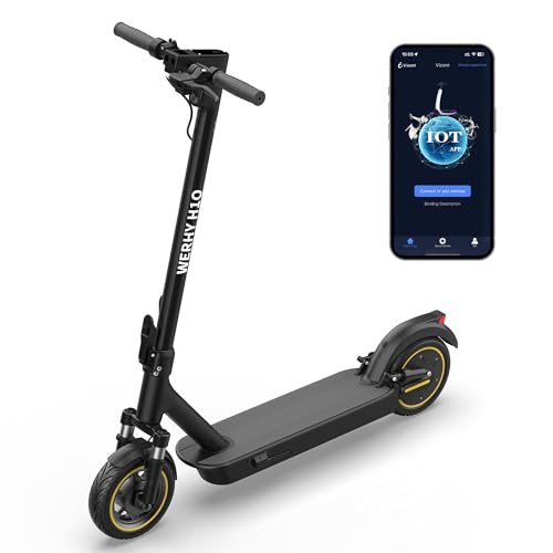 Electric Scooter with Dual Suspension, 10'/8.5' Solid Tire, 500W/350W Powerful...