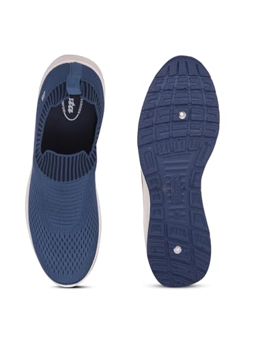 Image of Bata Canvas Slip On for Men Casual Shoes for Men Blue, 8 UK
