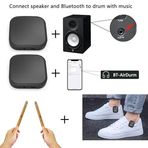 Onx DRUM 3 Virtual Air Drum Set Electric Drumsticks Air Drum Sticks 3Rd Gen. thumb #7