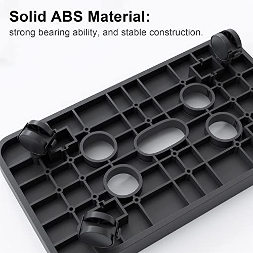 Soporte para torre de PC de escritorio con ruedas, base móvil con ventilación para CPU miniatura 4