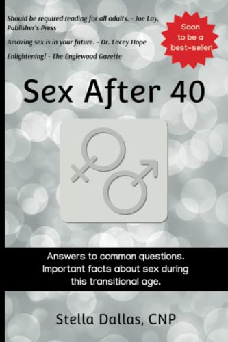 Sex After 40 FAKE Self Help Book Guide for Men Women in their 40s Forties Over the Hill Gag Gift: Bachelorette Groom Bridal Baby Shower Wedding Bride Party Favor Funny Birthday