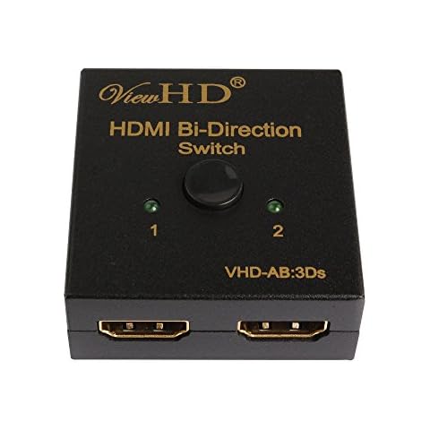 ViewHD AB Bi-Directional 2x1 | 1x2 HDMI Switch | Ultra HD | 4K | 3D | HDMI v1.4 | VHD-AB:3Ds Cover