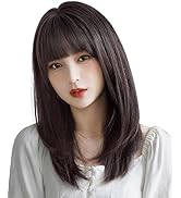 Amazon.co.jp: Vigorousウィッグ セミロング ストレート ミディアム