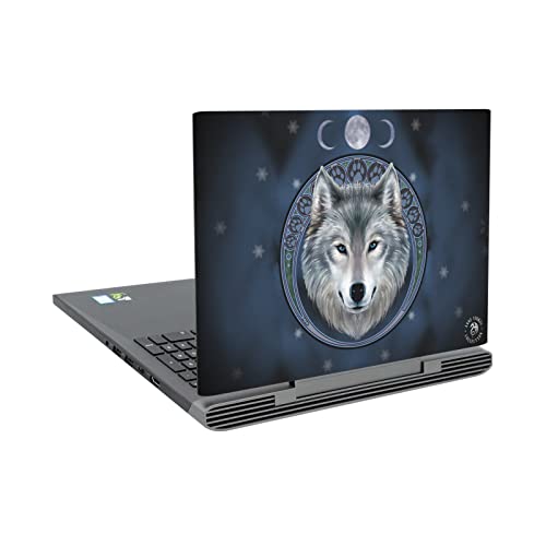 Skin Dell Inspiron 15 7000 P65F autocollant vinyle loup lunaire Anne Stokes