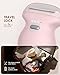 Mini Womens Electric Shaver Travel-Sized Body Hair Trimmer, Palm-Perfect Hair Removal Razor with LED Display, Waterproof Wet/Dry Use Type-C Charging, On-The-Go Pink