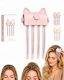 Xloapoo Heizclip für Haarvolumen – kabellos & wiederaufladbar(Rose)