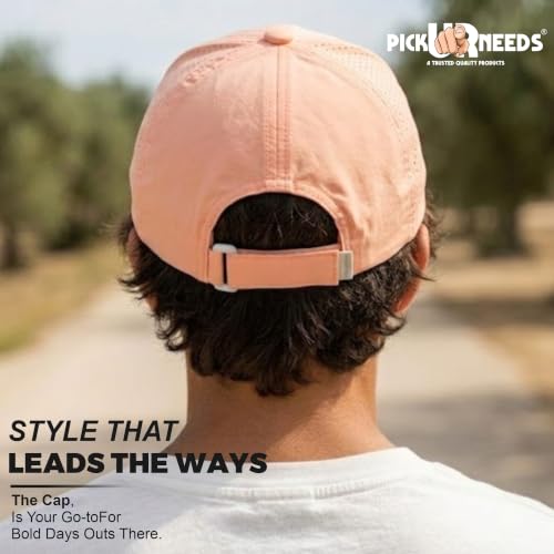 Image of Pick Ur Needs Unisex Sports Baseball Cap Breathable Quick-Dry Summer Cap with Adjustable Strap