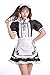 langjiao, Damen, Lolita, French Maid, Cosplay-Kostüm, Dress Maid, 4-teiliges Set: Kleid, Kopfbedeckung, Schürze, Kragen. M