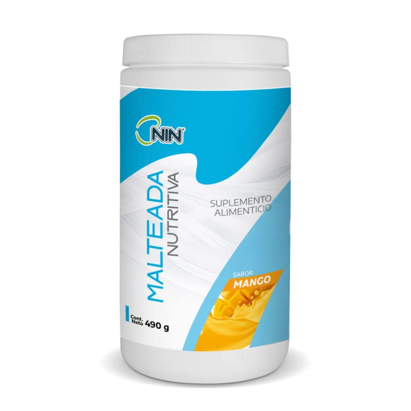 Malteada Nutritiva NIN Adicionada con Vitaminas y Minerales (490g, Mango Manila)