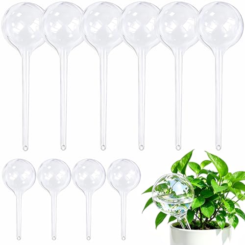 MOONSOUND Plant Automatic Watering Devices Clear Plastic Self-Watering Bulbs Flower Automatic Watering Device While Away Garden Waterer for Plant Indoor Outdoor