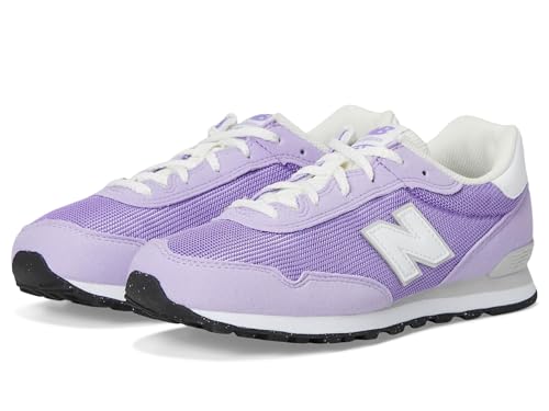 New Balance 515 V1 Lace-Up Sneaker, Lilac Glo/Violet Crush, 12 Wide US Unisex Little_Kid