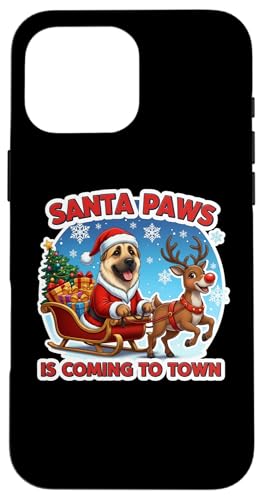 Santa Paws Is Coming Town Christmas AigAEVFp[hEhbO X}zP[X iPhone 16 Pro Max p