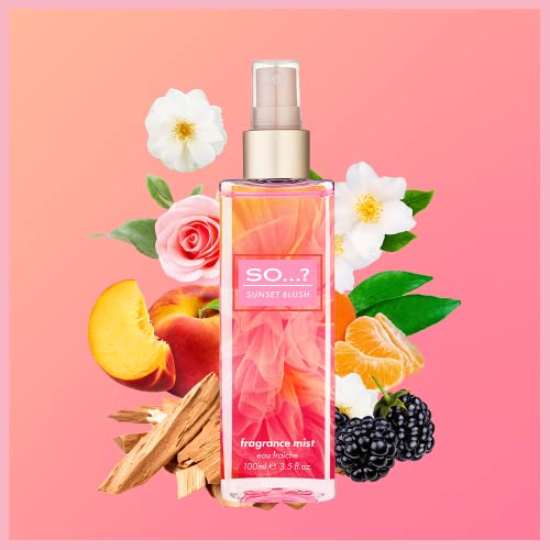 So…? Women's Sunset Blush Fragrance Mist - 100ml Spray - Image 2