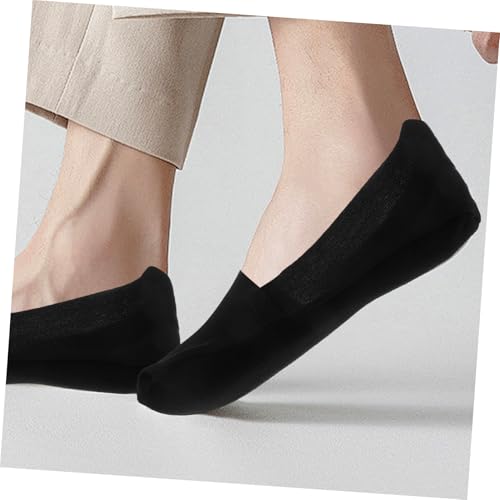 6 Pairs Low Cut Breathable Summer Liner Socks for Men Towel Bottom Non-Slip Casual Socks3