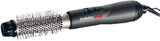 BaByliss BAB2676TTE Pro Airstyler Titanium Spazzola ad Aria Calda, 32 mm