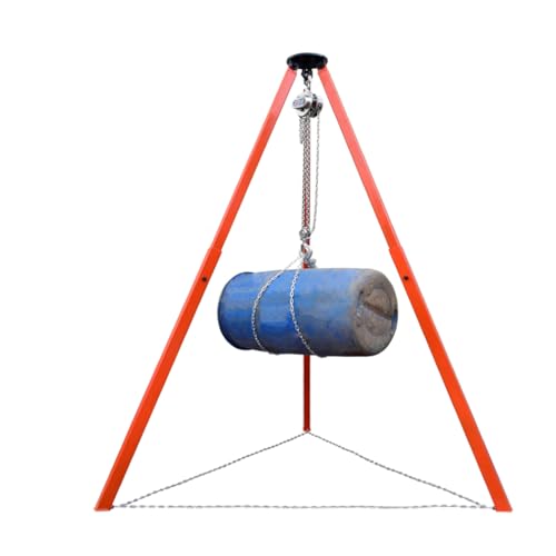 Trépied de levage pour grue manuelle/électrique, capacité de charge 1T-3T (500 kg), longueur réglable 1,2-2 m