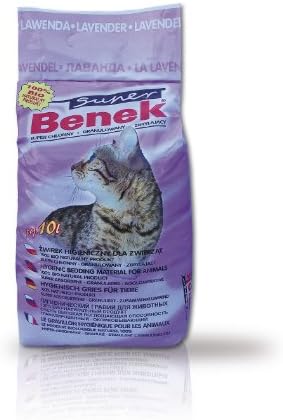 Certech Super Benek Katzenstreu – Klumpstreu, Lavendel-Duft, 25 L (20 Kg), Für Katzenklo