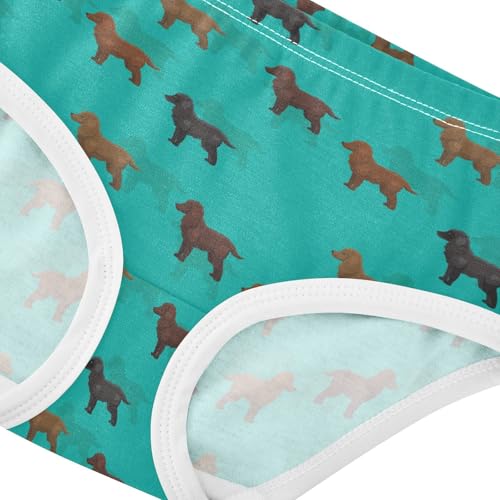 Girls' Underwear Spaniel Dog Cotton Stretch Comfort Toddler Panties4