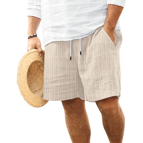 Short d'été rayé décontracté homme pour journées plage