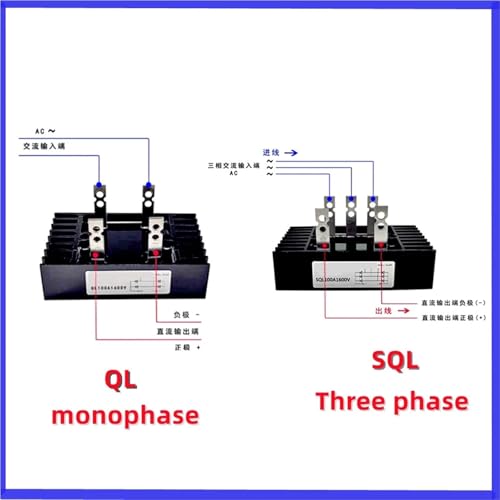Redresseur de pont triphasé SQL60A 1600V pour conversion d'énergie stable - 3