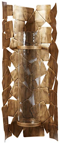 Signature Design by Ashley Jailene Contemporary 24" High Antique Wall Candle Sconce, Gold