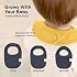 8-Pack Organic Baby Bibs for Boys, Girls - Soft Cotton Drooling and Teething Bibs for Baby Girl & Boy, Extra Absorbent, Easy To Clean & Put On for Toddler, Newborn, Infant 0-24 Months (Eclipse)